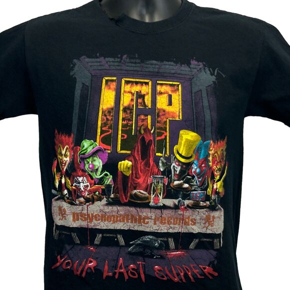 Insane Clown Posse T Shirt Mens Small ICP Your Last Supper Juggalo 2010 Black - Picture 7 of 9